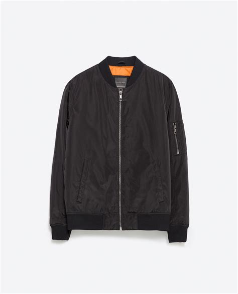 zara black bomber jacket men.